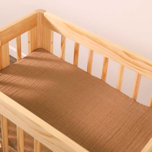 All-Stages Bassinet Sheet in GOTS Certified Organic Muslin Cotton
