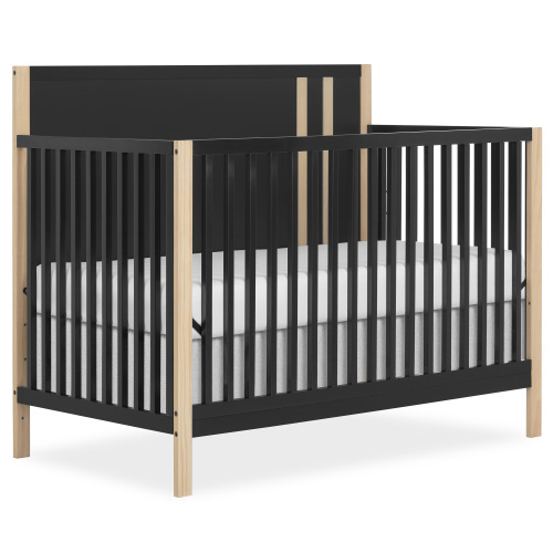 Dream On Me Soho Convertible Crib In Matte Black Vintage