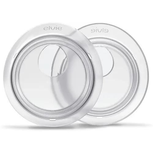 Elvie Catch Milk Collection Shells | Set of Two Discreet Leak-Protection Silicone Cups, Reuse Your Milk| Reusable Breast Shells Collect Up to 1oz | No More Wasted Milk or wasteful Breast Pads