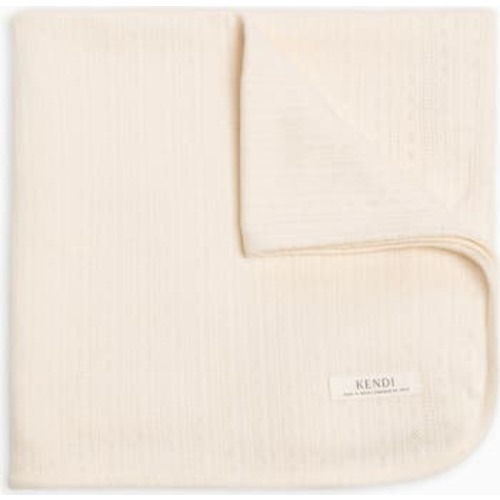 Pointelle Swaddle Blanket | Ivory
