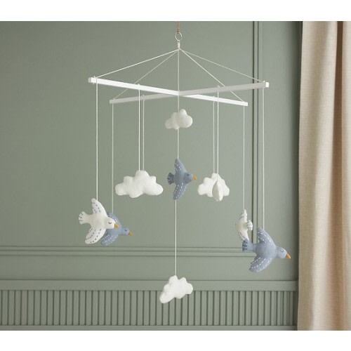 Linen Birds Mobile | Pottery Barn Kids
