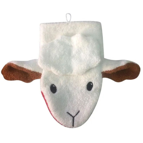 Organic Washcloth Puppet - Sheep