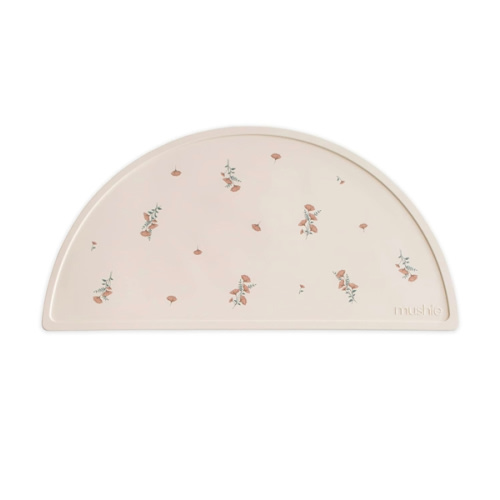 Amazon.com: mushie Silicone Placemat for Kids | BPA-Free Non-Slip Design (Pink Flowers) : Baby