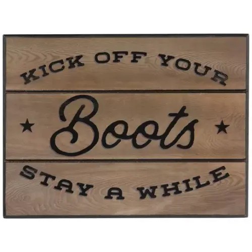 Kick Off Your Boots Wood Decor