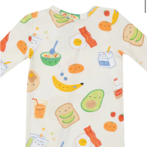 50% Off 0-3M Breakfast Time – 2 Way Zipper Romper - Angel Dear