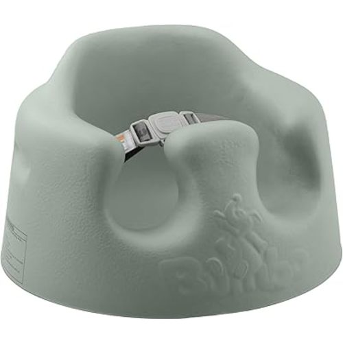 Bumbo Siège de sol pour bébé, siège d'activité et de repas pour bébé en mousse souple confortable avec harnais réglable à 3 points, sauge