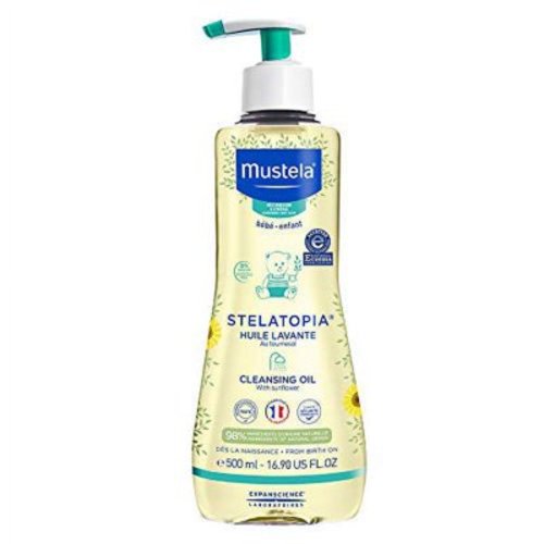 Mustela Stelatopia Cleansing Oil, Fragrance Free, 16.9 fl oz (500 ml)
