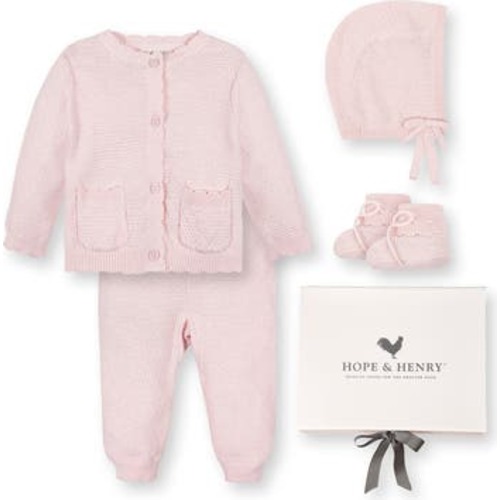 Baby Organic 5 Piece Knit Gift Set with Box, Infant, 3-6M