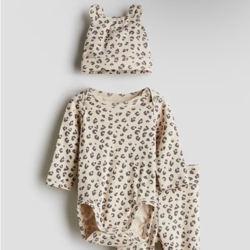 3-PIECE COTTON JERSEY SET