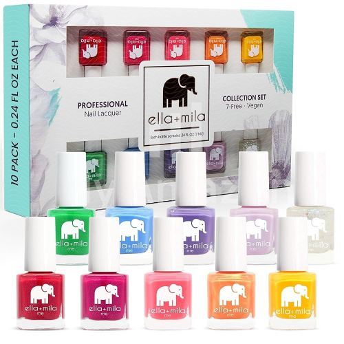 ella+mila Professional Nail Polish Set - Quick Dry Nail Polish - Long-Lasting & Chip Resistant Nail Polish Kit (Me Collection - 10 Pack - 0.24 fl oz each)