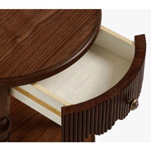 Chris Loves Julia Turned Wood Side Table