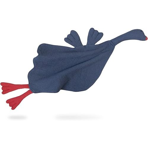 Lulu moon Muslin Loveys for Babies - Baby Security Blanket for Unisex - Goose Lovie - 25"x 11" Knight