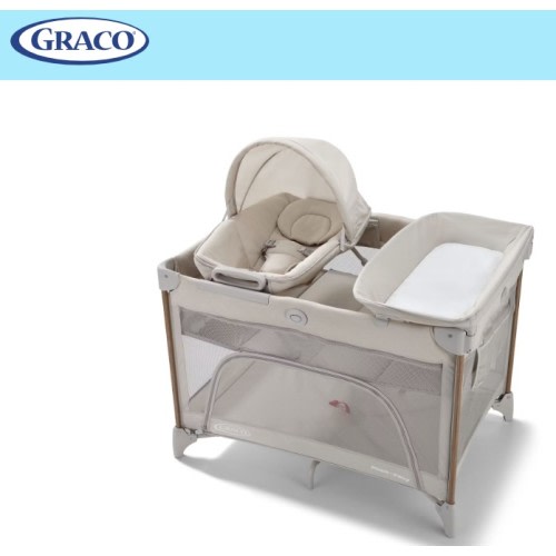 Just a momePack n' Play® Close2Baby Lux Playardnt... (Soft Almond)