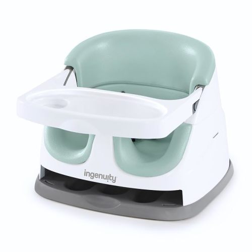 Ingenuity Baby Base 2-in-1 Booster Feeding and Floor Seat with Tray