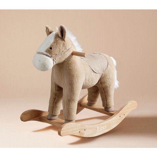 Musical Horse Plush Nursery Rocker