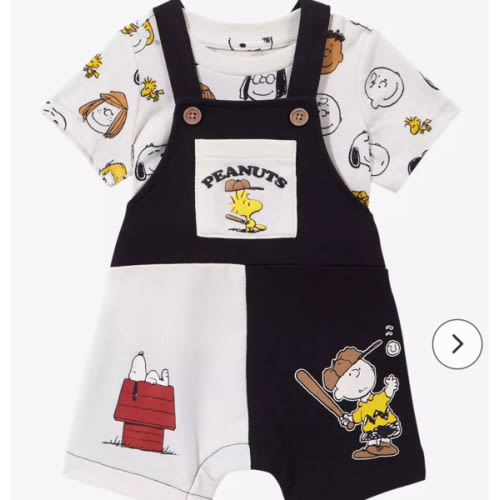 Peanuts Characters Color Block Infant T-Shirt and Overall Set - BoxLunch Exclusive | BoxLunch