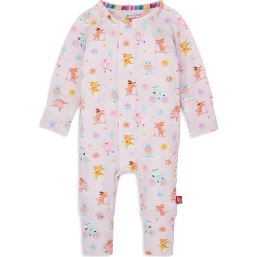 Playground Pals Print Magnetic Convertible Romper, 12-18M