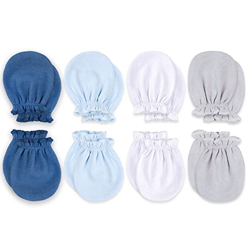 KiddyCare Hand Mittens No Scratch for Newborn Baby Boy/girl - Infant Gloves Mitts for 0-6 Months - Preemie Mittens for Babies