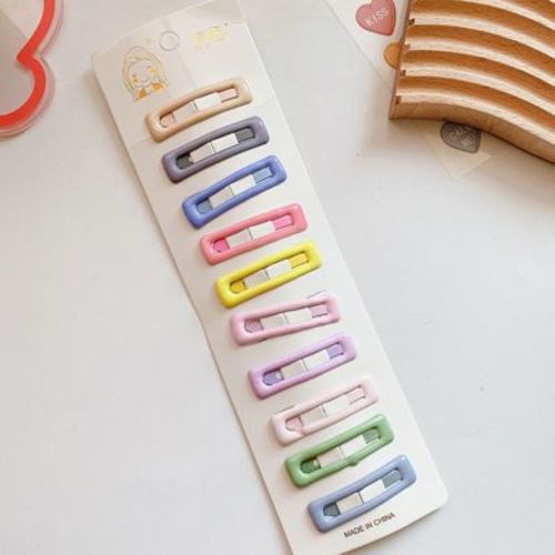 MyKids-USA Enchanting Colorful Collection: Dreamy Hair Clip Accessories In A Magical Color Palette Sets For Babies Beige Average Size (0-12Y)