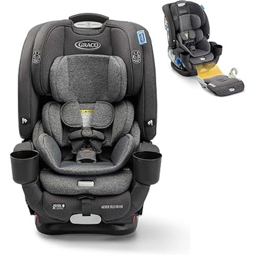 Graco 4Ever DLX Grad 5-in-1 Convertible Car Seat | Versatile, Comfortable, and Safe for Babies through Preteens | 1.8-54 kg (4-120 lb) | Harrison