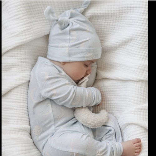 Zip Romper | Celestial Blue (NO FRILL) – Little and Fern