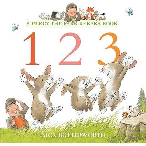 123: Learning to count is fun with Percy and his animal friends! (Percy the Park Keeper) Paperback – Picture Book, May 25, 2021
