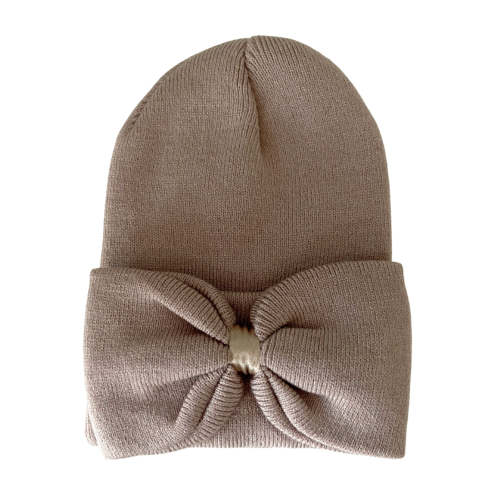 Baby's First Hat, Tan Bow