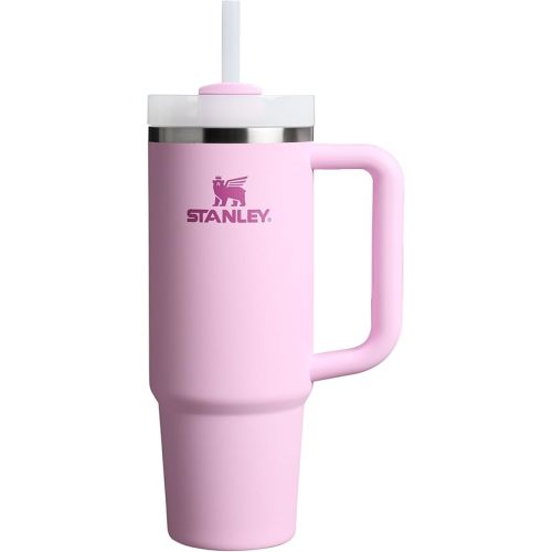 STANLEY Quencher H2.0 Tumbler with Handle and Straw 30 oz | Flowstate 3-Position Lid | Cup Holder Compatible for Travel | Insulated Stainless Steel Cup | BPA-Free | Cherry Blossom