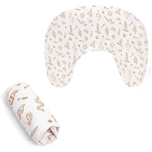 Boppy Nursing Pillow Cover - Soft, Hypoallergenic Washable Microfiber Bottle & Breastfeeding Pillow Covers (Redesigned Feeding Pillow Sold Separately) - Tan Southwest