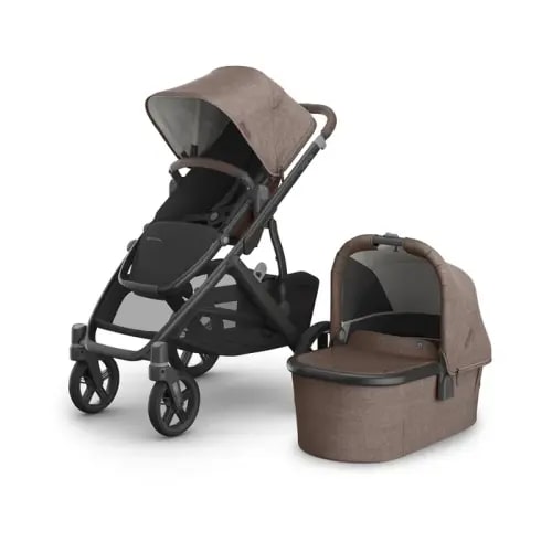 Uppababy Vista V3 With Bassinet Mocca Melange Owen | Baby Bunting AU