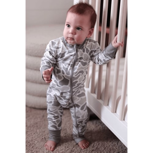 Baby Zip Up - White Camo – BURLEBO