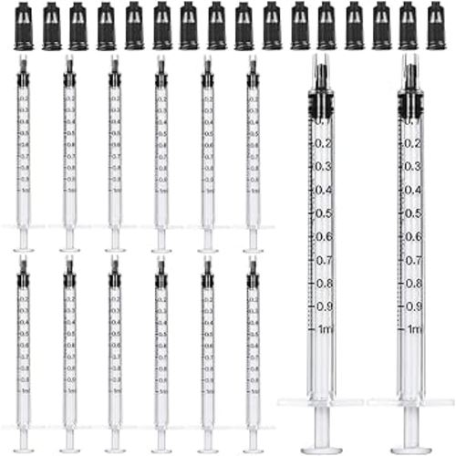1ml Syringes with Caps (Pack of 100)