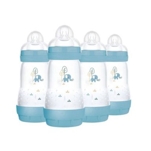 MAM Easy Start Anti-Colic Baby Bottles - Blue - 9oz/4pk