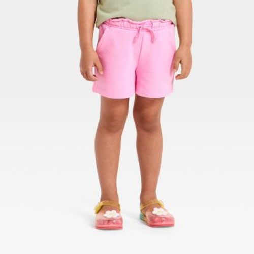 Toddler Girls' Knit Shorts - Cat & Jack™ Bright Pink 4T