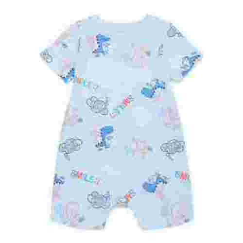 Garanimals Baby Boy Short Sleeve Slub Jersey Print Romper, Sizes 0-24 Months