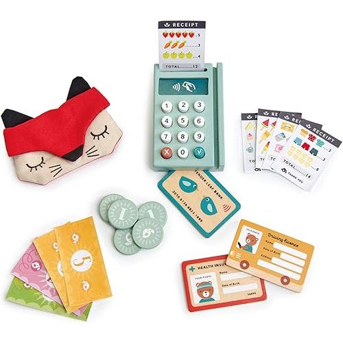 Tender Leaf Toys - Play Pay Pack - A Comprehensive Cash Register Play Set for Kids - Creative and Imaginative Fun Play for Age 3+