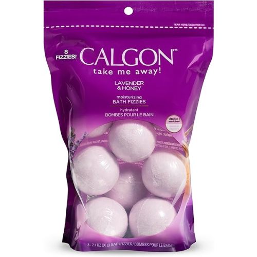 Calgon Bath Fizzies, Lavender & Honey, 8 pcs
