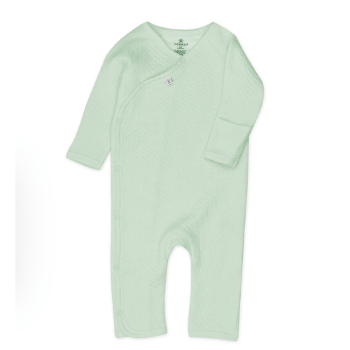 Organic Cotton One-Piece Jumpsuit Coverall - Sage Color (Newborn Size)