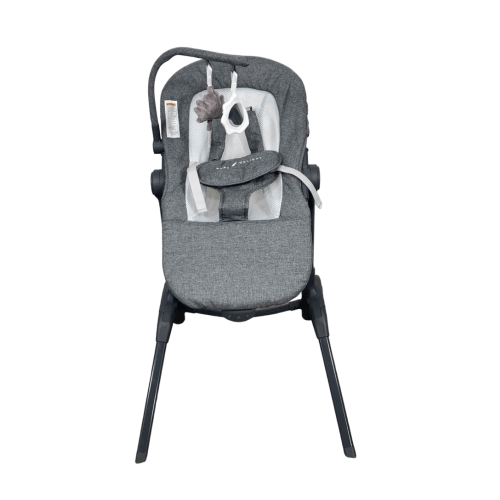 Baby Delight Bloom Soothing Adjustable Lounger, Charcoal Tweed