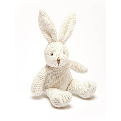 Organic Knitted Bunny Rattle