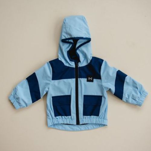 Kids Ramsey Rain Jacket Blue 3-6M - Olive + Scout