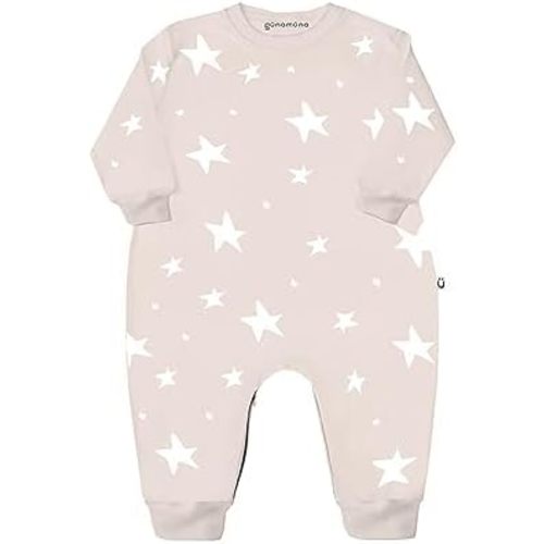 GUNAMUNA Unisex Baby Fleece Jumpsuit, One Piece Outfit for Toddlers Infants, Easy Diaper Changes