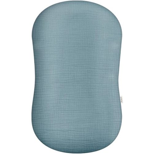 Muslin Baby Lounger Cover, Newborn Lounger Cover, Soft Cotton Breathable Lounger Pillow for Boys Girls Infant, Cover Only (Costume Blue)