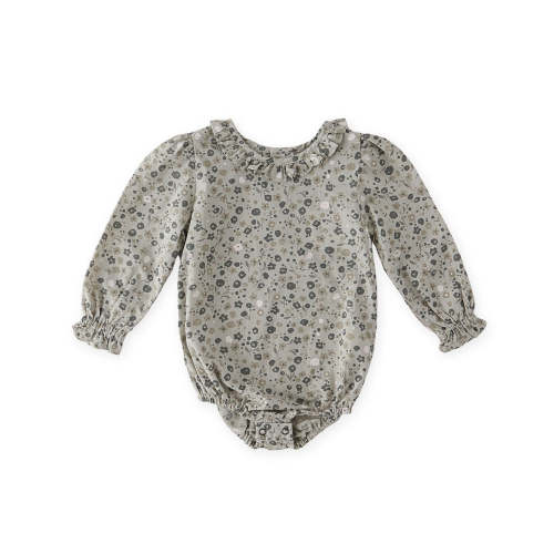 Woven Flutter Neck One-Piece
