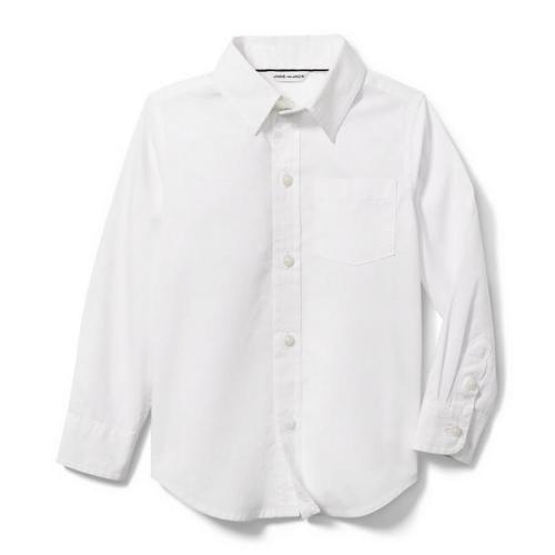 Boy White The Poplin Shirt by Janie and Jack