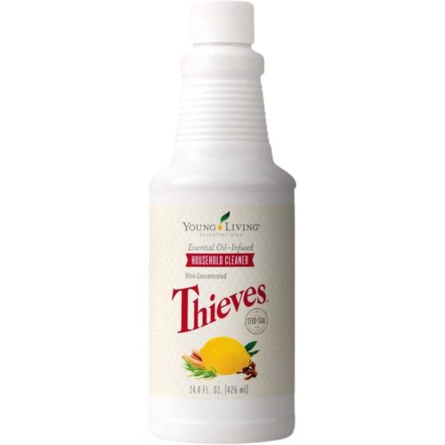 Young Living Thieves Household Cleaner 14.4 oz, Plant-Based All-Purpose Cleaner with Essential Oils, Safe for Floors, Mirrors, Carpets & Pet Areas