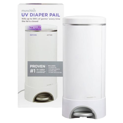 Munchkin Uv Diaper Pail - White