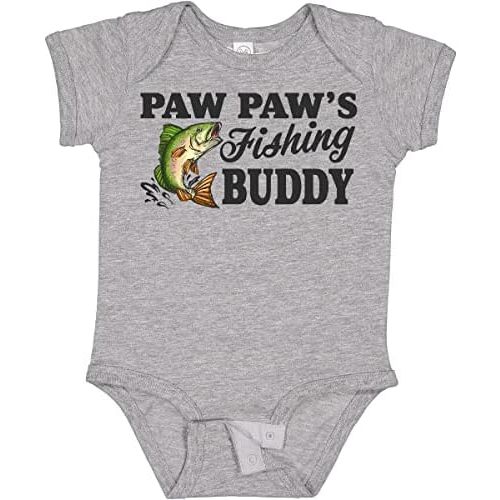 inktastic Paw Paw's Fishing Buddy Baby Bodysuit