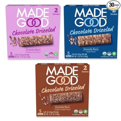 MadeGood Chocolate Drizzled Granola Bars Variety Pack
