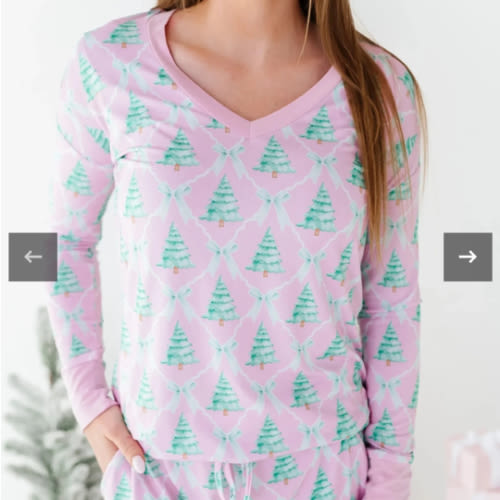 Un-fir-gettable Women's Long Sleeve V-Neck Shirt